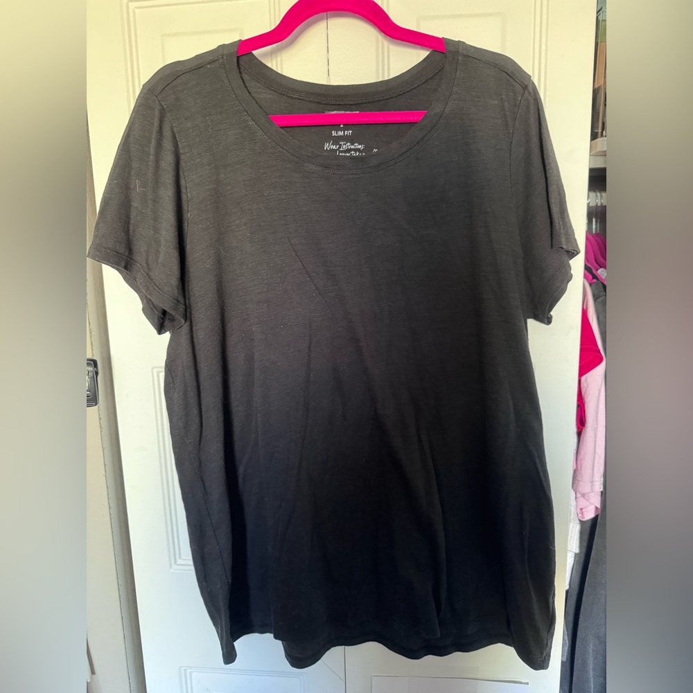 Torrid Black Slim Fit T-Shirt